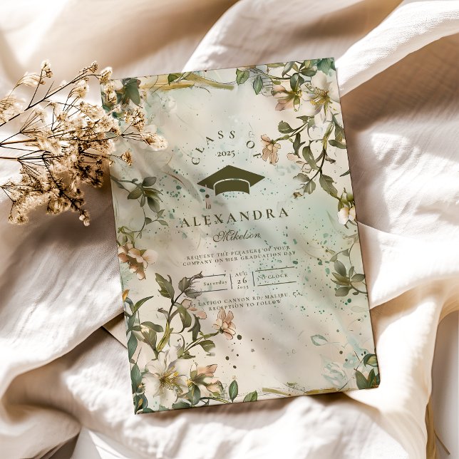 Wildflower Bloom Graduation Party  Invitation (Creator Uploaded)