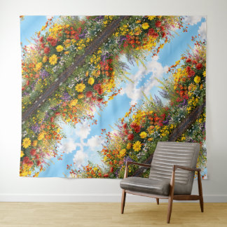 Wildflower Bloom Wall Tapestry