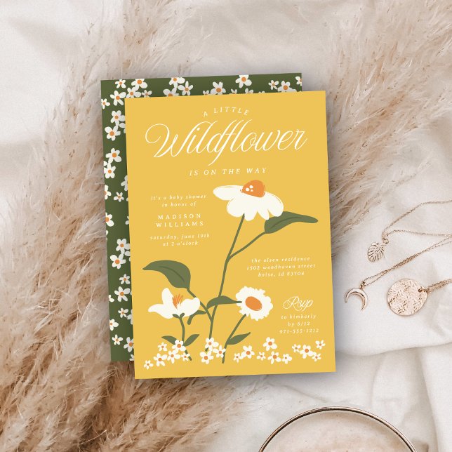 Wildflower Blooms Baby Shower Invitation (Creator Uploaded)