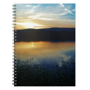 Wildflower, Blue sunset Spiral Notebook
