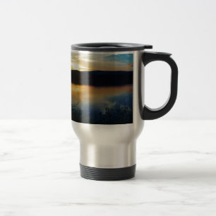 Wildflower, Blue sunset Travel Mug