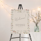 Wildflower Boho Baby Shower Custom Welcome Sign