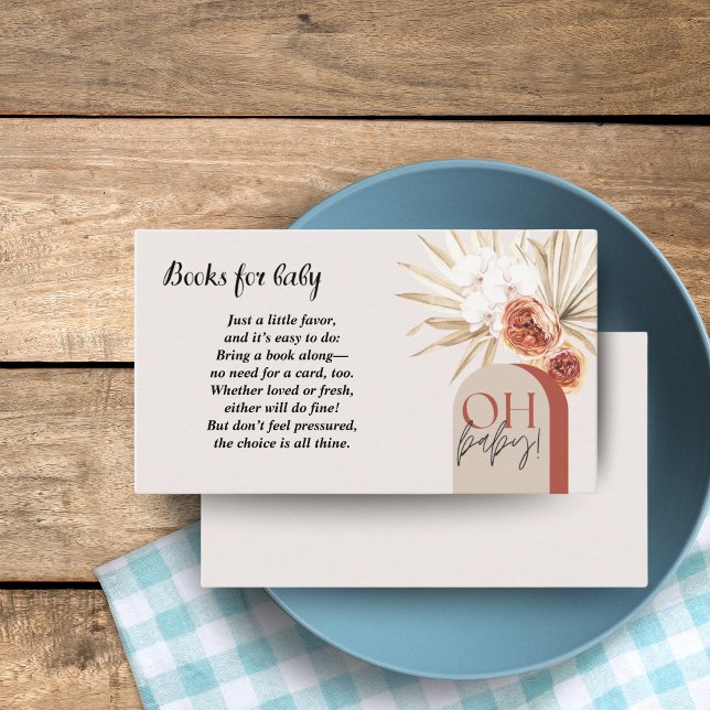 Wildflower Boho Baby Shower Enclosure Card Floral (Wildflower Boho Baby Shower Enclosure Card Floral)