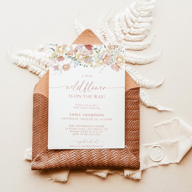 Wildflower Boho Baby Shower | Girl Baby Shower Invitation (Creator Uploaded)
