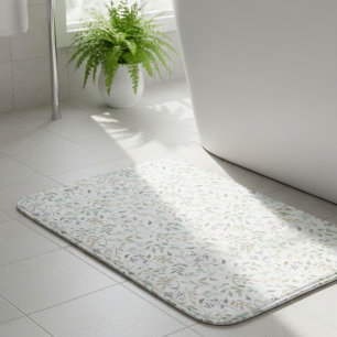 Wildflower Boho  Bath Mat
