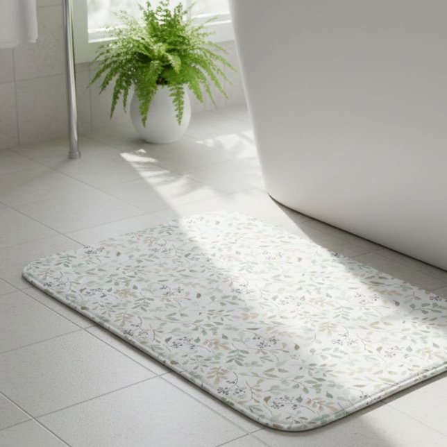 Wildflower Boho  Bath Mat (Creator Uploaded)