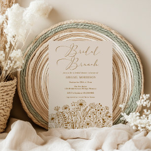 Wildflower Boho Bridal Brunch Shower Invitation