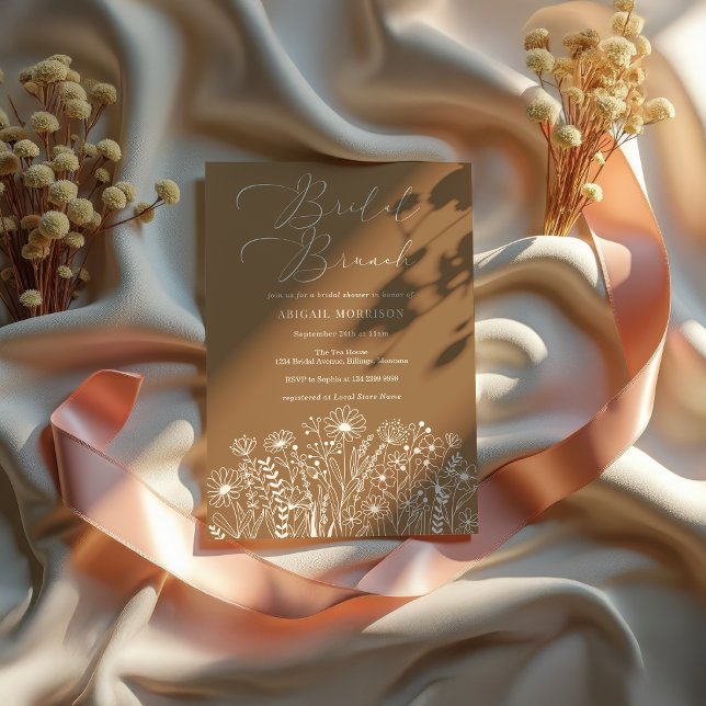 Wildflower Boho Bridal Brunch Shower Invitation (Creator Uploaded)