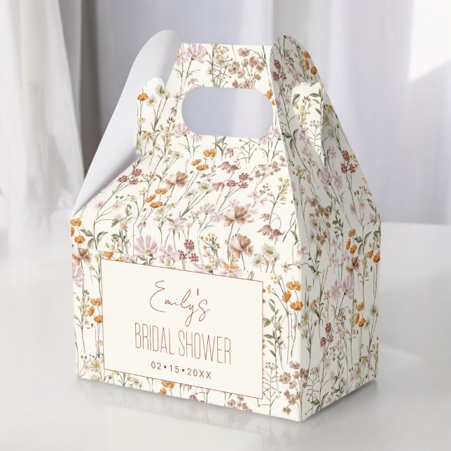 Wildflower Boho Bridal Shower In Bloom Garden Favour Box (Creator Uploaded)