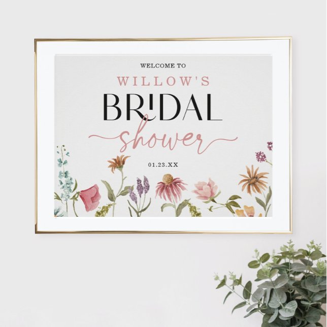 Wildflower Boho Bridal Shower Welcome Sign (Creator Uploaded)