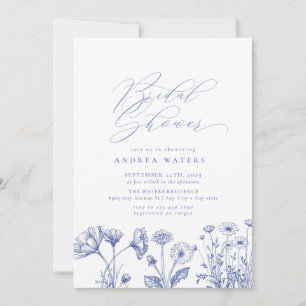 Wildflower Boho Chic Bridal Shower Invitation