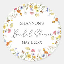 Wildflower Boho Colourful Botanical Bridal Shower