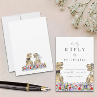 Wildflower Boho Dinosaur Wedding Reply