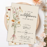 Wildflower Boho Floral Baby Shower Invitation<br><div class="desc">Are you looking for a beautiful baby shower theme for a mummy-to-be? Check out this Wildflower Boho Baby Shower Invitation. It features a beautiful bouquet of watercolor wildflowers on a cream background. On the back, you find a cute floral pattern. But you can change the background colour in the design...</div>