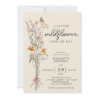 Wildflower Boho Floral Neutral Baby Shower