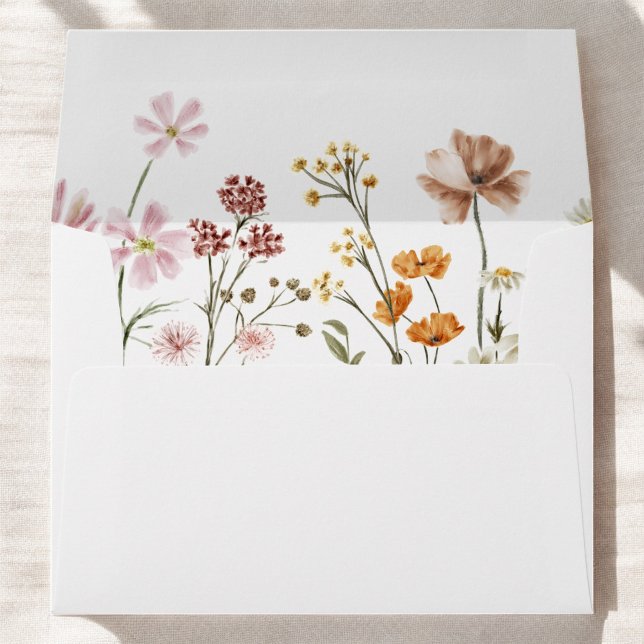 Wildflower Boho Graduation Floral Envelope (Creator Uploaded)