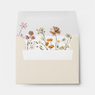 Wildflower Boho Graduation Floral Envelope