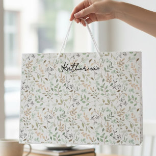 Wildflower Boho  Large Gift Bag