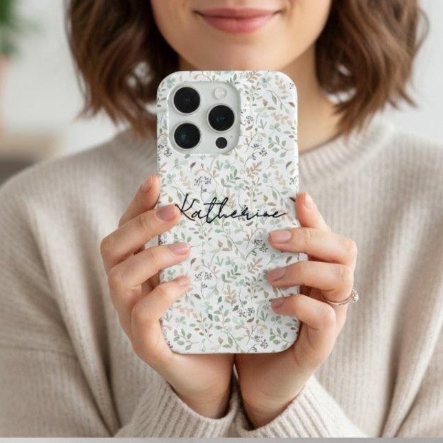 Wildflower Boho Name iPhone Case (Creator Uploaded)