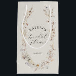 Wildflower Boho Rustic Elegant Bridal Shower Small Gift Bag<br><div class="desc">wildflower Boho Rustic Elegant Bridal Shower Invitation</div>