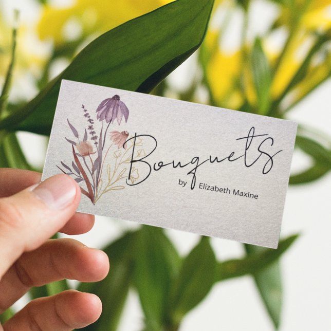 Wildflower Boho Watercolor Business Card (Creator Uploaded)