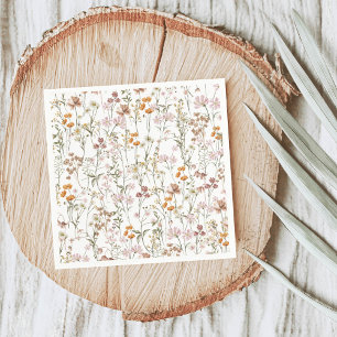 Wildflower Boho Wedding In Bloom Garden Napkin