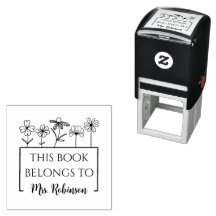 Wildflower Book Label Teacher Classroom Library