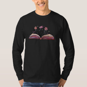 Wildflower Book Reading Book T-Shirt
