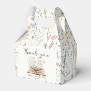 Wildflower   Book Theme Baby Shower Favour Box