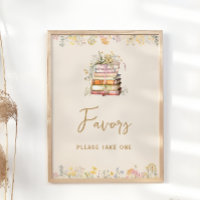 Wildflower Book Theme Bridal Shower Favours