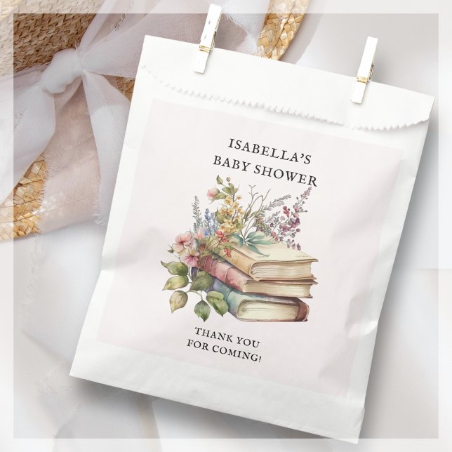 Wildflower Book Themed Baby Shower  Favour Bags (Creator Uploaded)