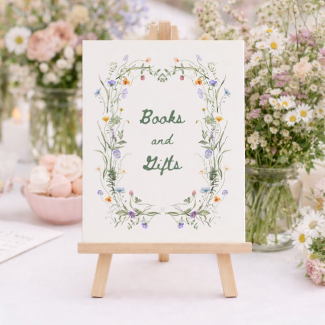 Wildflower Books and Gifts Baby Shower Table Sign (Creator Uploaded)