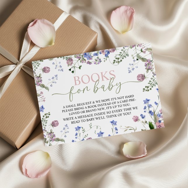 Wildflower Books for Baby Card (Creator Uploaded)