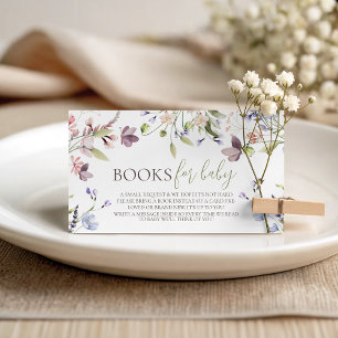 Wildflower Books for Baby Card