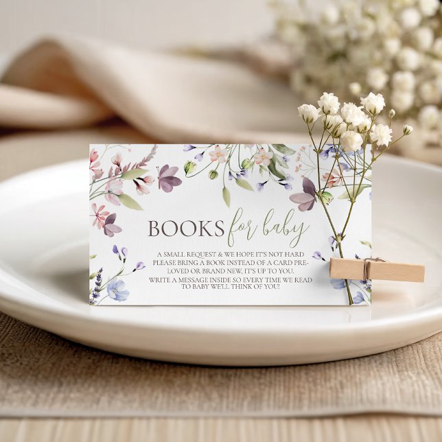 Wildflower Books for Baby Card (Creator Uploaded)