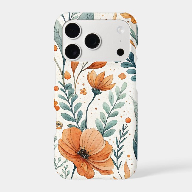 Wildflower Botanical Boho Floral Watercolor (Back)