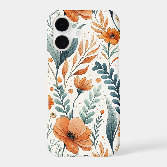 Wildflower Botanical Boho Floral Watercolor (Back)