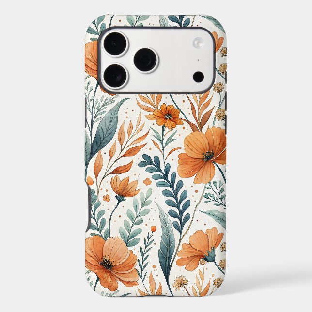 Wildflower Botanical Boho Floral Watercolor (Back)
