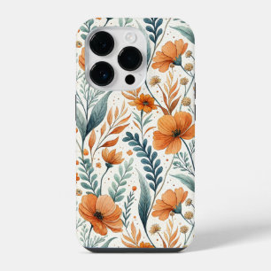 Wildflower Botanical Boho Floral Watercolor iPhone 14 Pro Case