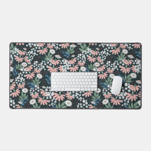 Wildflower botanical floral aesthetic desk mat