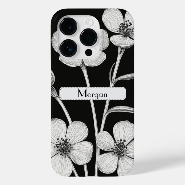 Wildflower Botanical Floral Personalised Case-Mate iPhone Case (Back)