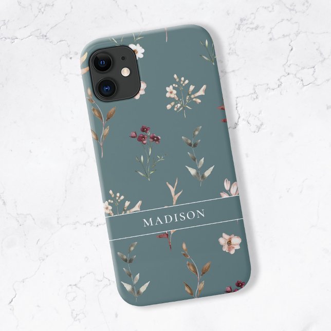 Wildflower Botanical Floral Personalised Case-Mate iPhone Case (Creator Uploaded)