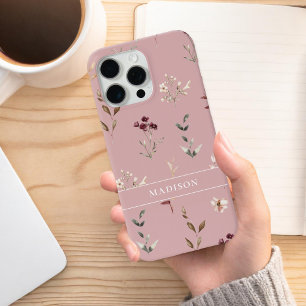 Wildflower Botanical Floral Personalized Case-Mate iPhone Case