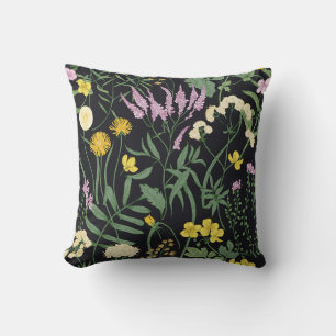 Wildflower Botanical Nature-Inspired Decorative Cushion