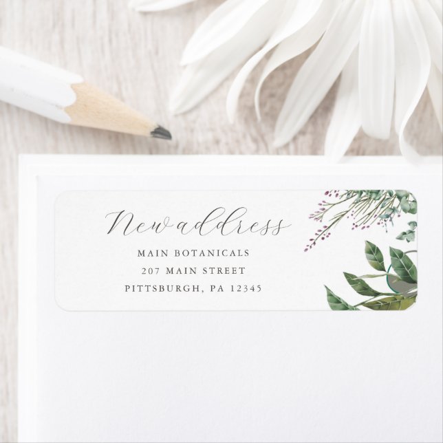 Wildflower Botanical Script New Address (Insitu)