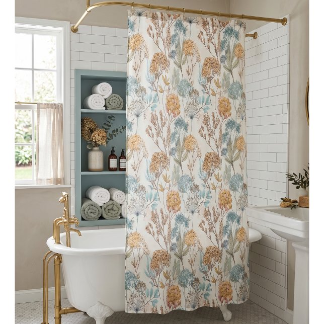 Wildflower Botanical Shower Curtain (Creator Uploaded)