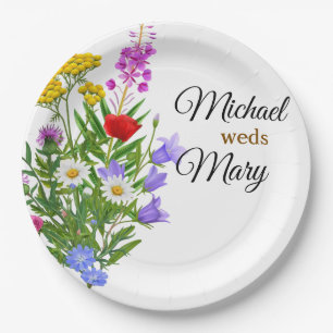 Wildflower Bouquet-23387- Paper Plate