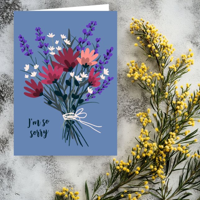 Wildflower Bouquet Condolences Sorry for Loss Card (Wildflower Bouquet Condolences Sorry for Loss Card
)