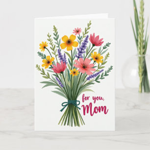 Wildflower Bouquet Greeting Card
