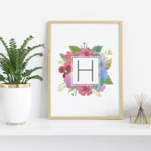 Wildflower Bouquet Monogram
